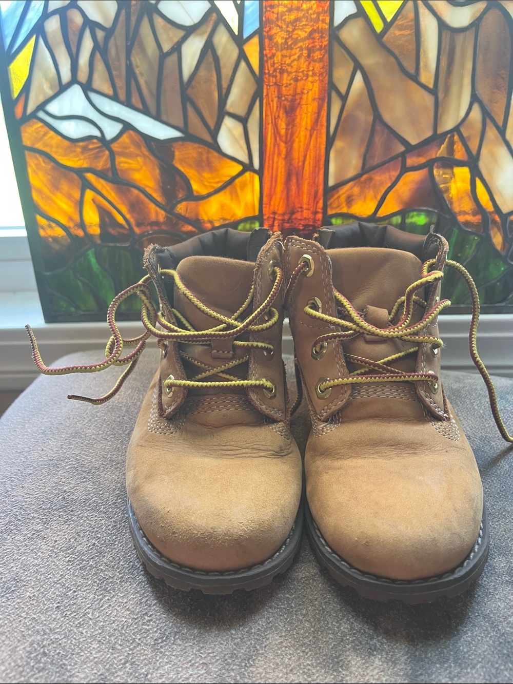 Timberland Kids Tan Lace-Up Workstyle Boots